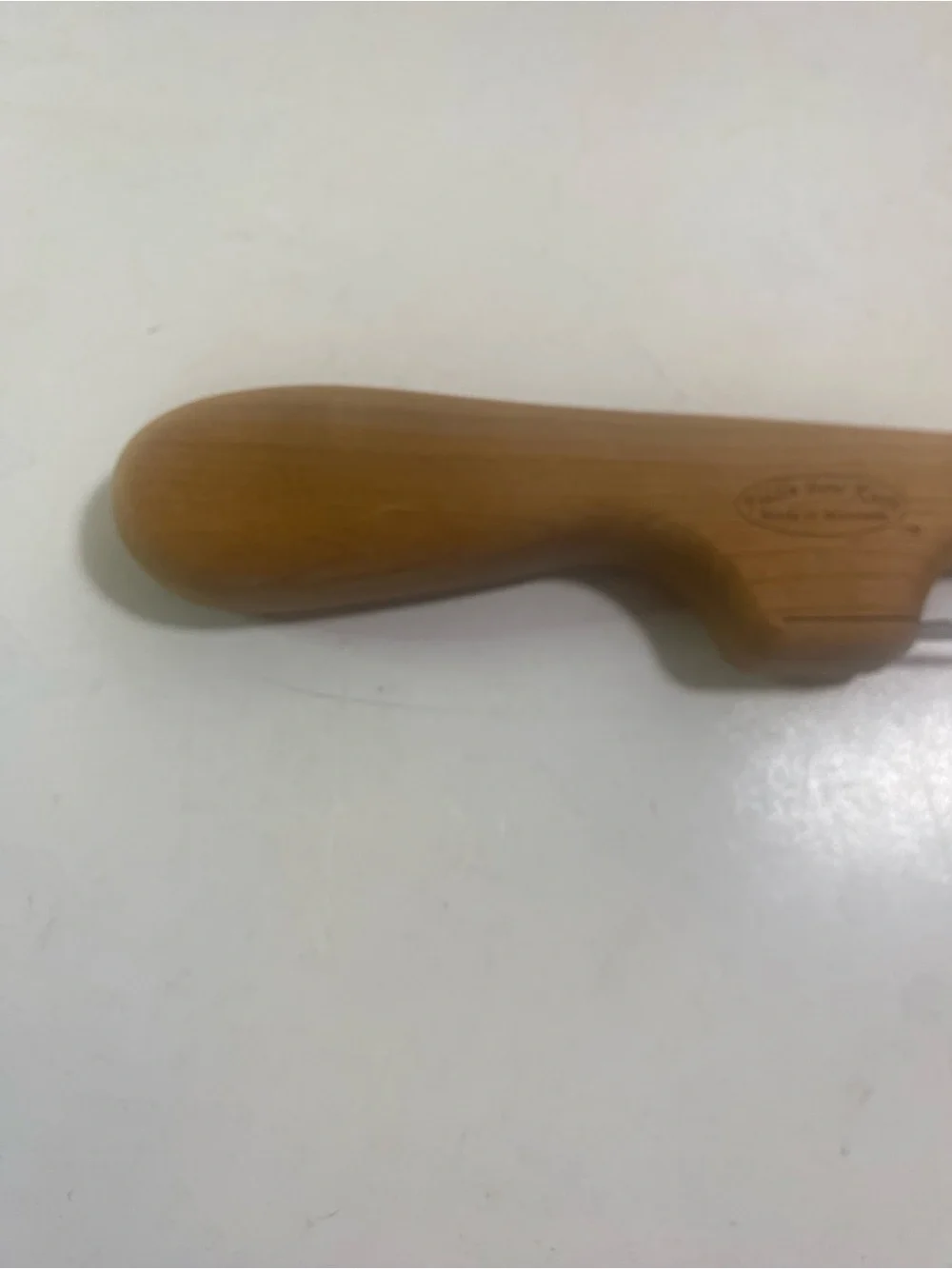 Cherry Mountain Woods Original Wooden Fiddle Bow Bread Knife With Original Box